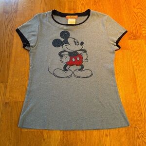 Y2K Disney Mickey Mouse Blue Short Sleeve Tee